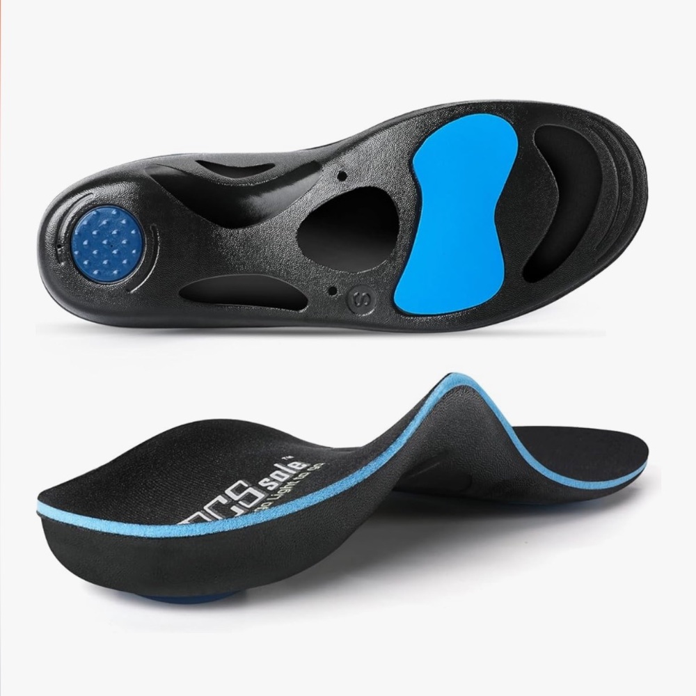 BOGO ‼️PCSSOLE Black and Blue Orthotic Insoles